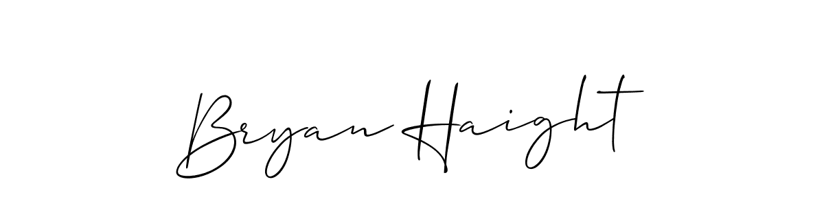 Bryan Haight stylish signature style. Best Handwritten Sign (Allison_Script) for my name. Handwritten Signature Collection Ideas for my name Bryan Haight. Bryan Haight signature style 2 images and pictures png