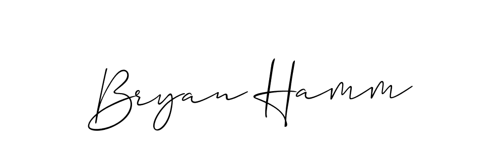 Create a beautiful signature design for name Bryan Hamm. With this signature (Allison_Script) fonts, you can make a handwritten signature for free. Bryan Hamm signature style 2 images and pictures png