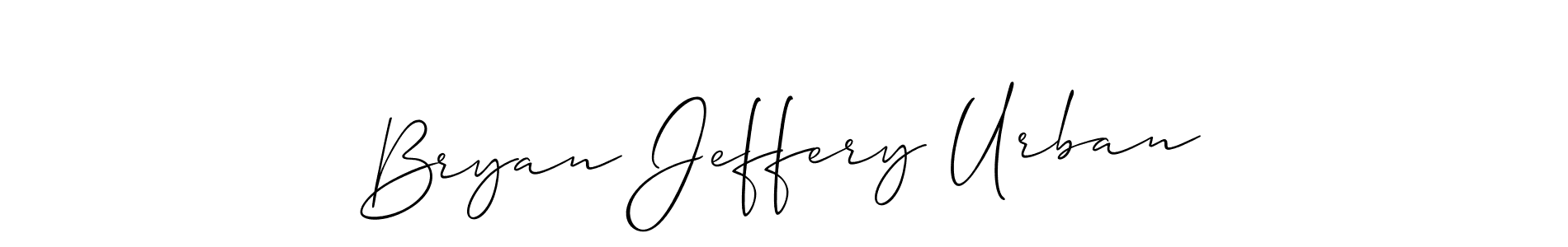 Design your own signature with our free online signature maker. With this signature software, you can create a handwritten (Allison_Script) signature for name Bryan Jeffery Urban. Bryan Jeffery Urban signature style 2 images and pictures png