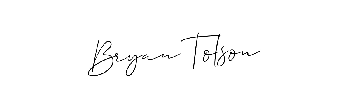 How to Draw Bryan Tolson signature style? Allison_Script is a latest design signature styles for name Bryan Tolson. Bryan Tolson signature style 2 images and pictures png