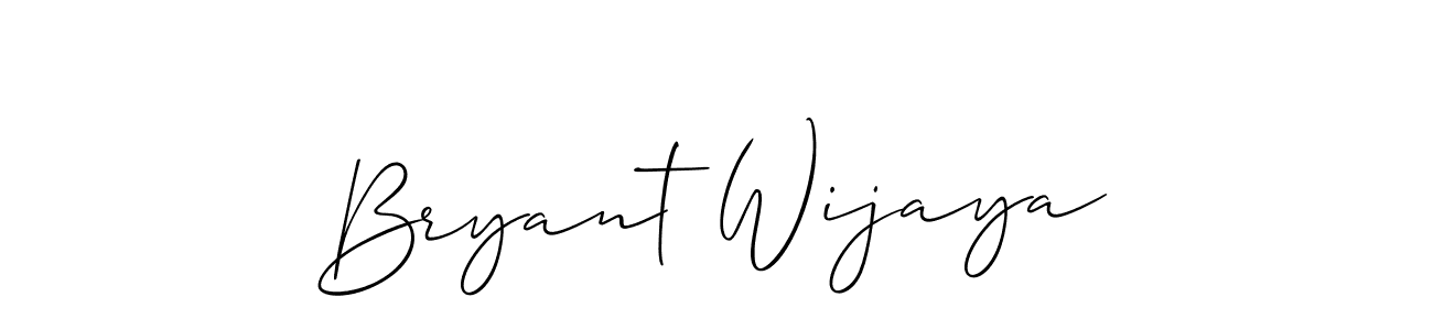 It looks lik you need a new signature style for name Bryant Wijaya. Design unique handwritten (Allison_Script) signature with our free signature maker in just a few clicks. Bryant Wijaya signature style 2 images and pictures png