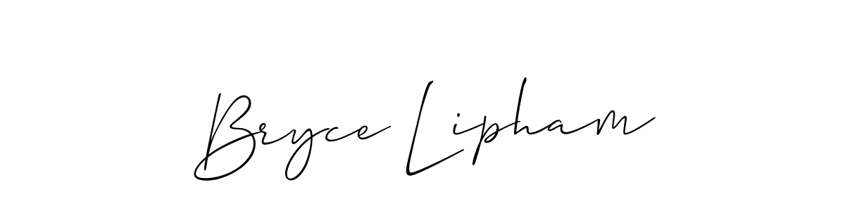 if you are searching for the best signature style for your name Bryce Lipham. so please give up your signature search. here we have designed multiple signature styles  using Allison_Script. Bryce Lipham signature style 2 images and pictures png