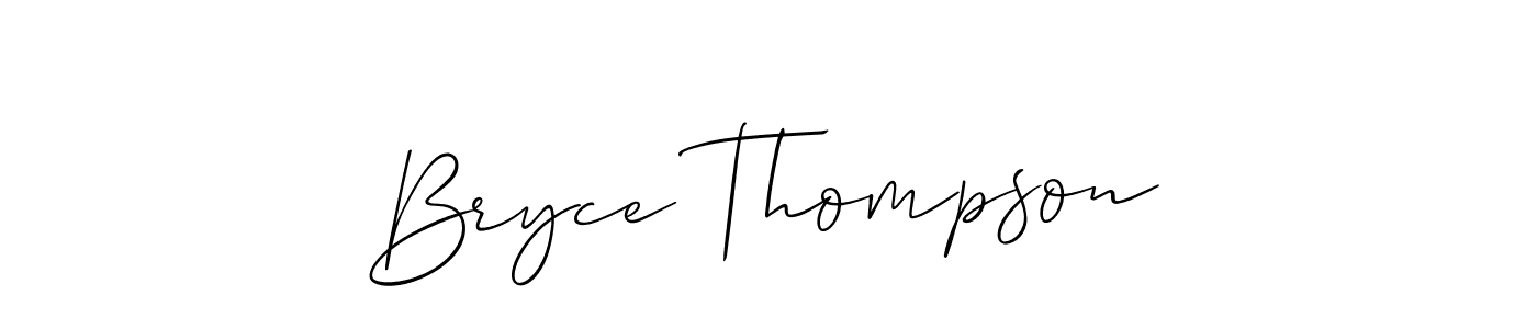 How to make Bryce Thompson signature? Allison_Script is a professional autograph style. Create handwritten signature for Bryce Thompson name. Bryce Thompson signature style 2 images and pictures png