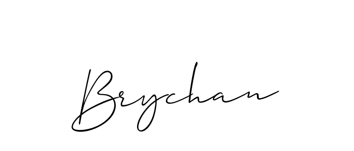 Make a beautiful signature design for name Brychan. With this signature (Allison_Script) style, you can create a handwritten signature for free. Brychan signature style 2 images and pictures png