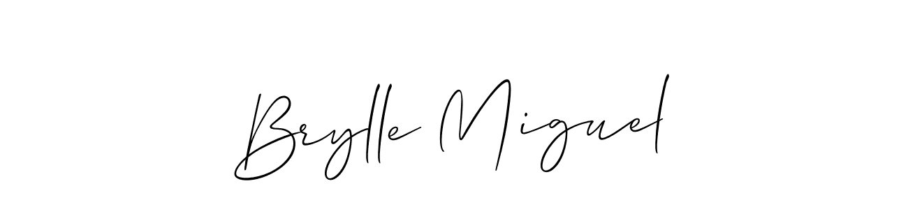 You can use this online signature creator to create a handwritten signature for the name Brylle Miguel. This is the best online autograph maker. Brylle Miguel signature style 2 images and pictures png