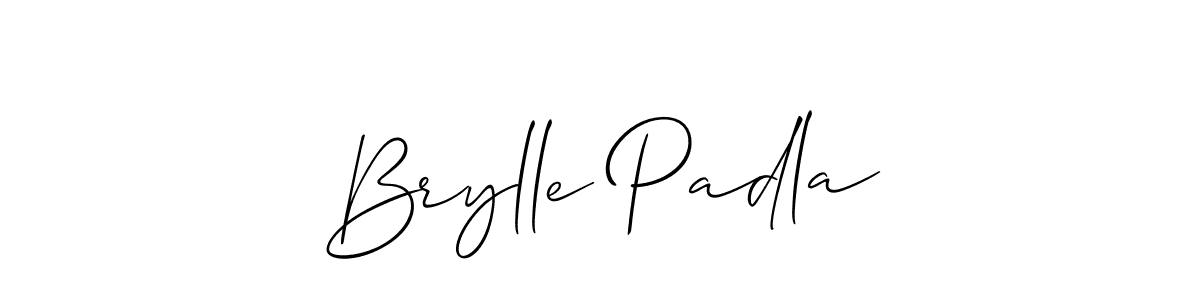 Create a beautiful signature design for name Brylle Padla. With this signature (Allison_Script) fonts, you can make a handwritten signature for free. Brylle Padla signature style 2 images and pictures png