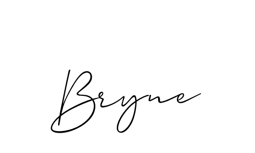 Create a beautiful signature design for name Bryne. With this signature (Allison_Script) fonts, you can make a handwritten signature for free. Bryne signature style 2 images and pictures png