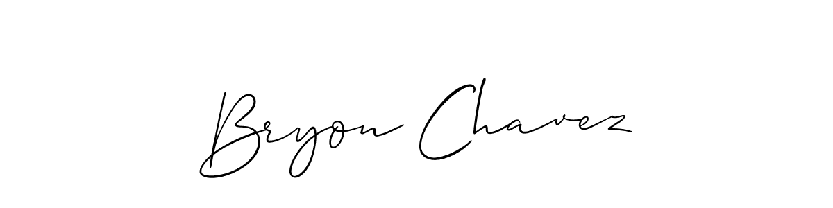 It looks lik you need a new signature style for name Bryon Chavez. Design unique handwritten (Allison_Script) signature with our free signature maker in just a few clicks. Bryon Chavez signature style 2 images and pictures png