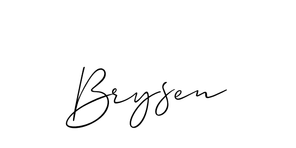 Make a beautiful signature design for name Brysen. Use this online signature maker to create a handwritten signature for free. Brysen signature style 2 images and pictures png