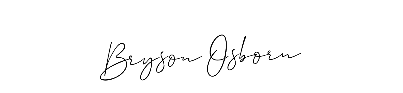Best and Professional Signature Style for Bryson Osborn. Allison_Script Best Signature Style Collection. Bryson Osborn signature style 2 images and pictures png