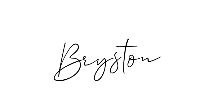 The best way (Allison_Script) to make a short signature is to pick only two or three words in your name. The name Bryston include a total of six letters. For converting this name. Bryston signature style 2 images and pictures png