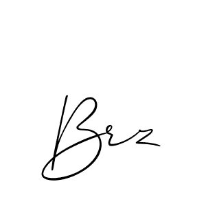 The best way (Allison_Script) to make a short signature is to pick only two or three words in your name. The name Brz include a total of six letters. For converting this name. Brz signature style 2 images and pictures png