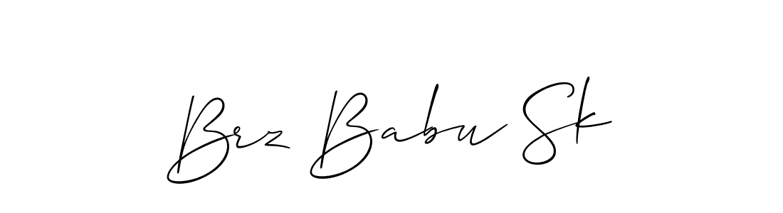 Make a beautiful signature design for name Brz Babu Sk. Use this online signature maker to create a handwritten signature for free. Brz Babu Sk signature style 2 images and pictures png