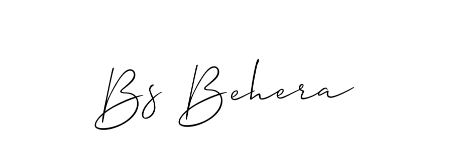 Also You can easily find your signature by using the search form. We will create Bs Behera name handwritten signature images for you free of cost using Allison_Script sign style. Bs Behera signature style 2 images and pictures png