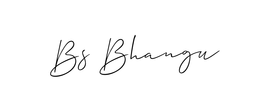 if you are searching for the best signature style for your name Bs Bhangu. so please give up your signature search. here we have designed multiple signature styles  using Allison_Script. Bs Bhangu signature style 2 images and pictures png