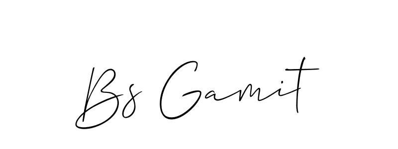 Best and Professional Signature Style for Bs Gamit. Allison_Script Best Signature Style Collection. Bs Gamit signature style 2 images and pictures png