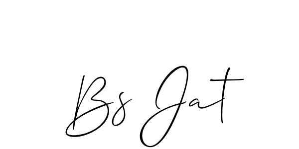 Bs Jat stylish signature style. Best Handwritten Sign (Allison_Script) for my name. Handwritten Signature Collection Ideas for my name Bs Jat. Bs Jat signature style 2 images and pictures png