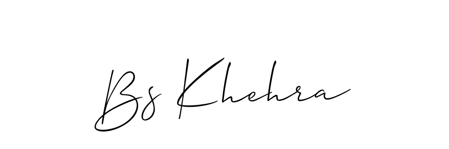 The best way (Allison_Script) to make a short signature is to pick only two or three words in your name. The name Bs Khehra include a total of six letters. For converting this name. Bs Khehra signature style 2 images and pictures png