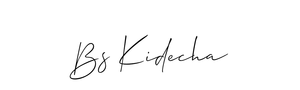 How to Draw Bs Kidecha signature style? Allison_Script is a latest design signature styles for name Bs Kidecha. Bs Kidecha signature style 2 images and pictures png