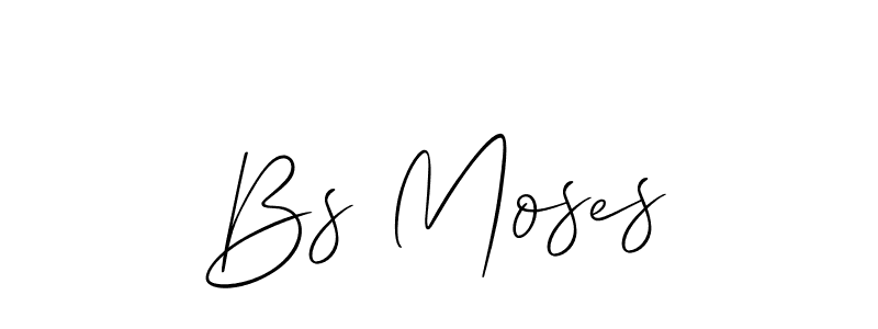 You should practise on your own different ways (Allison_Script) to write your name (Bs Moses) in signature. don't let someone else do it for you. Bs Moses signature style 2 images and pictures png