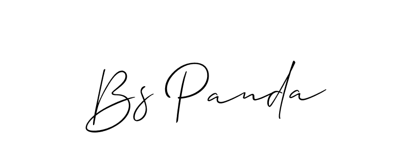 How to make Bs Panda signature? Allison_Script is a professional autograph style. Create handwritten signature for Bs Panda name. Bs Panda signature style 2 images and pictures png