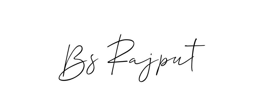 Use a signature maker to create a handwritten signature online. With this signature software, you can design (Allison_Script) your own signature for name Bs Rajput. Bs Rajput signature style 2 images and pictures png