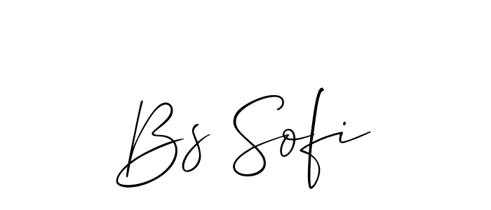 It looks lik you need a new signature style for name Bs Sofi. Design unique handwritten (Allison_Script) signature with our free signature maker in just a few clicks. Bs Sofi signature style 2 images and pictures png