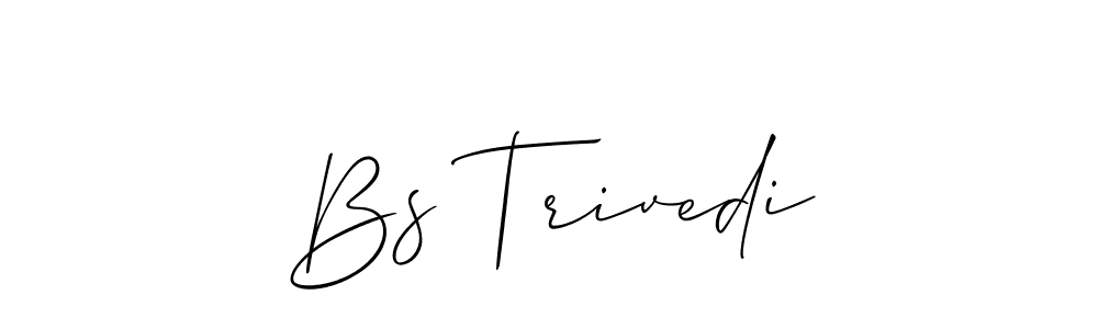 Also we have Bs Trivedi name is the best signature style. Create professional handwritten signature collection using Allison_Script autograph style. Bs Trivedi signature style 2 images and pictures png