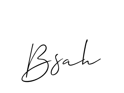 Best and Professional Signature Style for Bsah. Allison_Script Best Signature Style Collection. Bsah signature style 2 images and pictures png