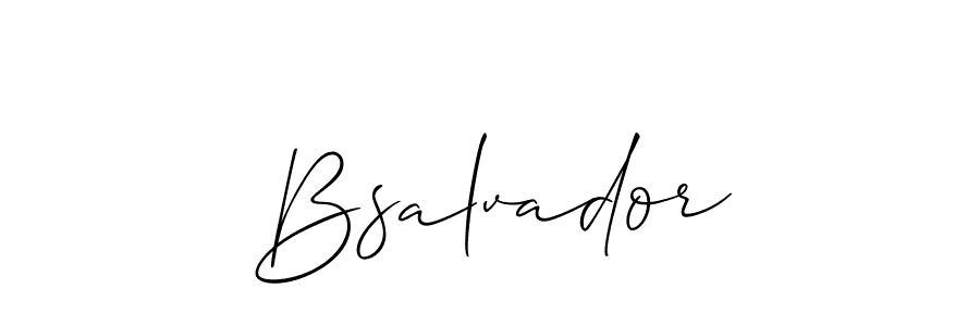 Similarly Allison_Script is the best handwritten signature design. Signature creator online .You can use it as an online autograph creator for name Bsalvador. Bsalvador signature style 2 images and pictures png