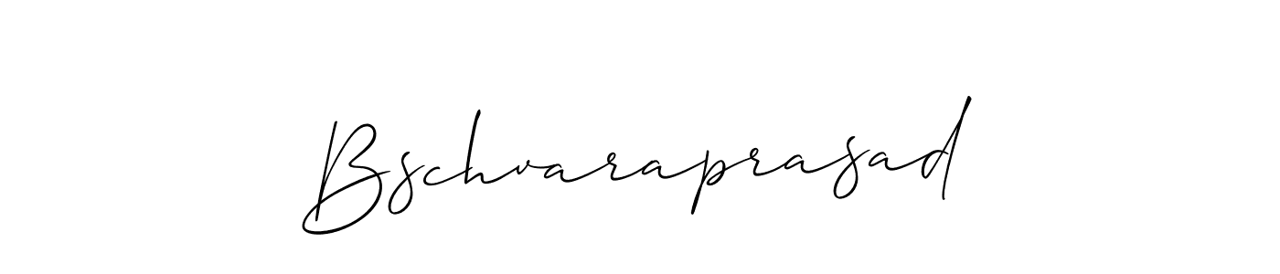 Design your own signature with our free online signature maker. With this signature software, you can create a handwritten (Allison_Script) signature for name Bschvaraprasad. Bschvaraprasad signature style 2 images and pictures png