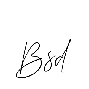 if you are searching for the best signature style for your name Bsd. so please give up your signature search. here we have designed multiple signature styles  using Allison_Script. Bsd signature style 2 images and pictures png