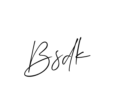 Use a signature maker to create a handwritten signature online. With this signature software, you can design (Allison_Script) your own signature for name Bsdk. Bsdk signature style 2 images and pictures png