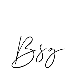 How to make Bsg name signature. Use Allison_Script style for creating short signs online. This is the latest handwritten sign. Bsg signature style 2 images and pictures png