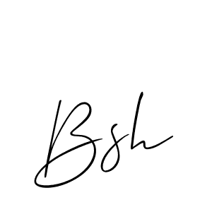 You should practise on your own different ways (Allison_Script) to write your name (Bsh) in signature. don't let someone else do it for you. Bsh signature style 2 images and pictures png