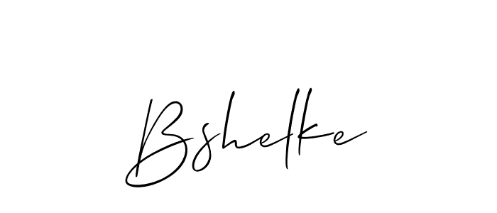 if you are searching for the best signature style for your name Bshelke. so please give up your signature search. here we have designed multiple signature styles  using Allison_Script. Bshelke signature style 2 images and pictures png