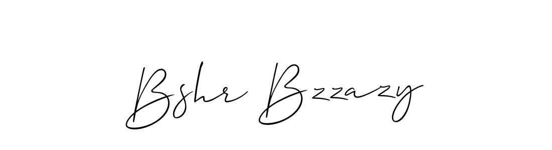 Make a beautiful signature design for name Bshr Bzzazy. With this signature (Allison_Script) style, you can create a handwritten signature for free. Bshr Bzzazy signature style 2 images and pictures png