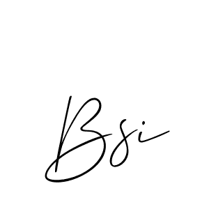 How to make Bsi name signature. Use Allison_Script style for creating short signs online. This is the latest handwritten sign. Bsi signature style 2 images and pictures png