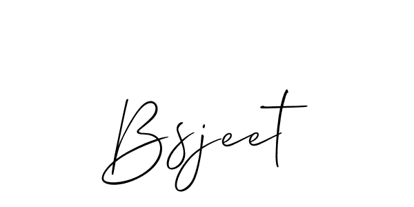 Best and Professional Signature Style for Bsjeet. Allison_Script Best Signature Style Collection. Bsjeet signature style 2 images and pictures png