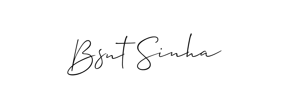 Once you've used our free online signature maker to create your best signature Allison_Script style, it's time to enjoy all of the benefits that Bsnt Sinha name signing documents. Bsnt Sinha signature style 2 images and pictures png