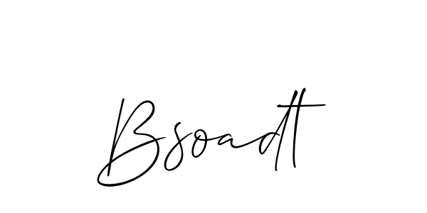 Bsoadt stylish signature style. Best Handwritten Sign (Allison_Script) for my name. Handwritten Signature Collection Ideas for my name Bsoadt. Bsoadt signature style 2 images and pictures png