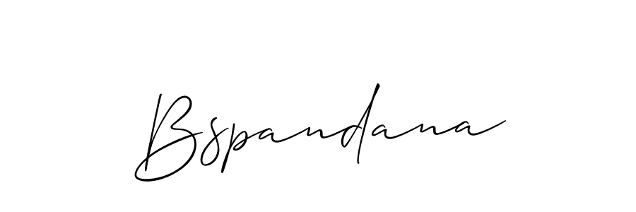 Allison_Script is a professional signature style that is perfect for those who want to add a touch of class to their signature. It is also a great choice for those who want to make their signature more unique. Get Bspandana name to fancy signature for free. Bspandana signature style 2 images and pictures png