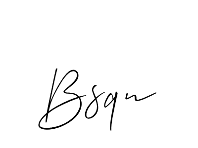 Make a short Bsqn signature style. Manage your documents anywhere anytime using Allison_Script. Create and add eSignatures, submit forms, share and send files easily. Bsqn signature style 2 images and pictures png