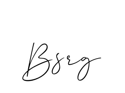 Bsrg stylish signature style. Best Handwritten Sign (Allison_Script) for my name. Handwritten Signature Collection Ideas for my name Bsrg. Bsrg signature style 2 images and pictures png