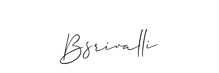 Also You can easily find your signature by using the search form. We will create Bsrivalli name handwritten signature images for you free of cost using Allison_Script sign style. Bsrivalli signature style 2 images and pictures png