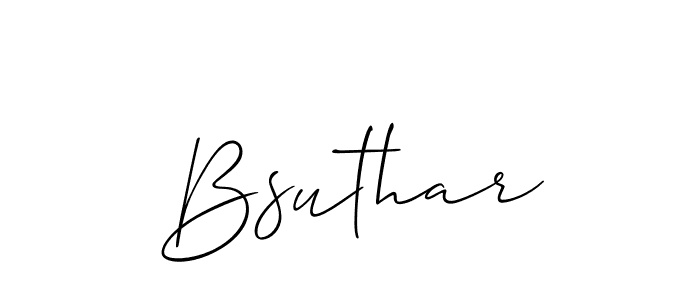 You should practise on your own different ways (Allison_Script) to write your name (Bsuthar) in signature. don't let someone else do it for you. Bsuthar signature style 2 images and pictures png