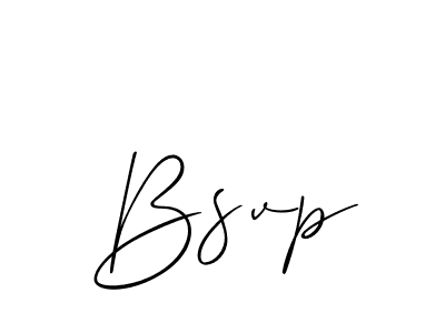 if you are searching for the best signature style for your name Bsvp. so please give up your signature search. here we have designed multiple signature styles  using Allison_Script. Bsvp signature style 2 images and pictures png