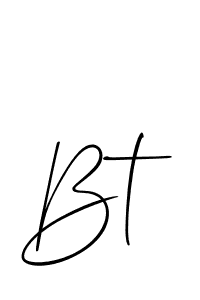 Make a beautiful signature design for name Bt. Use this online signature maker to create a handwritten signature for free. Bt signature style 2 images and pictures png