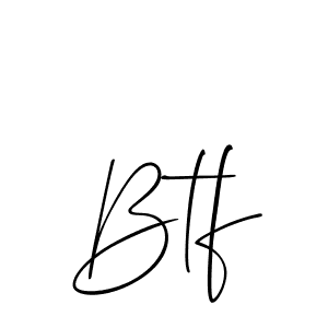 You should practise on your own different ways (Allison_Script) to write your name (Btf) in signature. don't let someone else do it for you. Btf signature style 2 images and pictures png