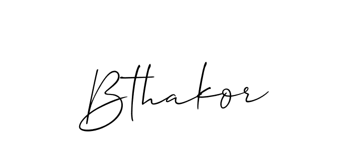 How to make Bthakor name signature. Use Allison_Script style for creating short signs online. This is the latest handwritten sign. Bthakor signature style 2 images and pictures png